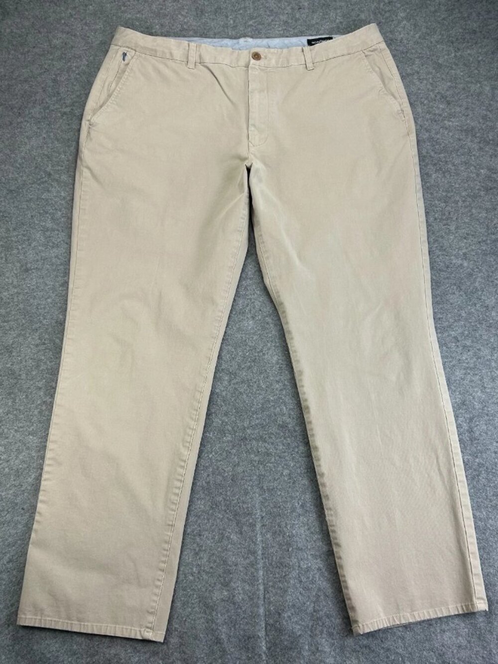 Bonobos Straight Chino Pants Mens 40x32 Light Beige Flat Front Preppy Comfort - Picture 1 of 16